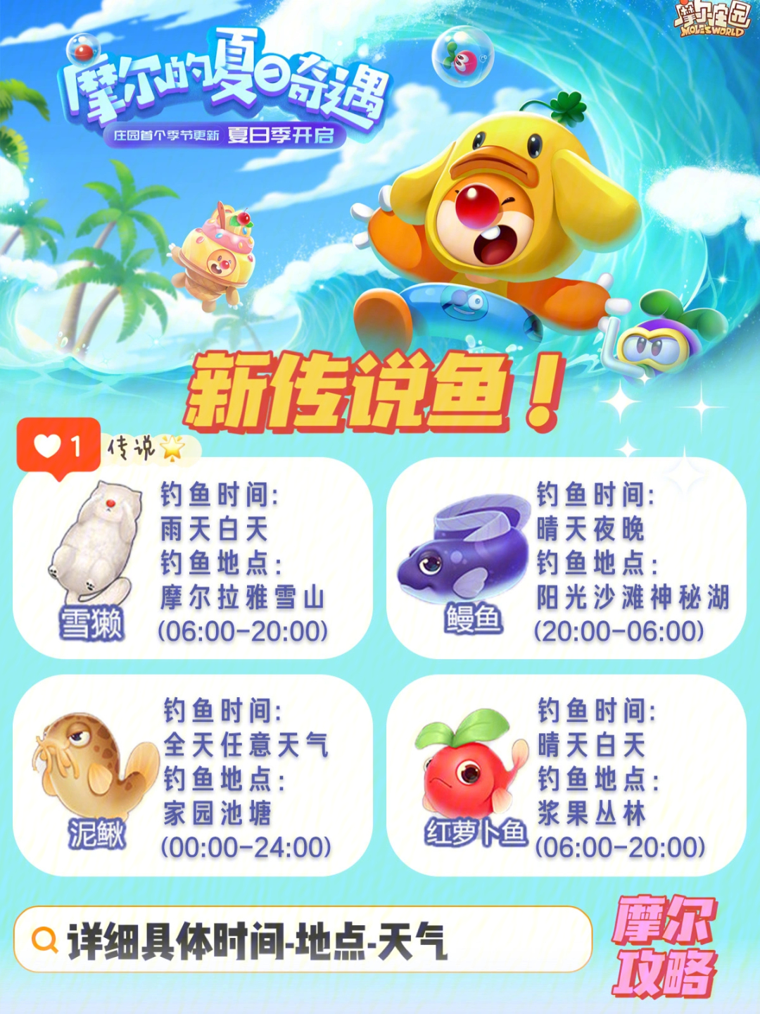 摩尔庄园最新传说鱼苍