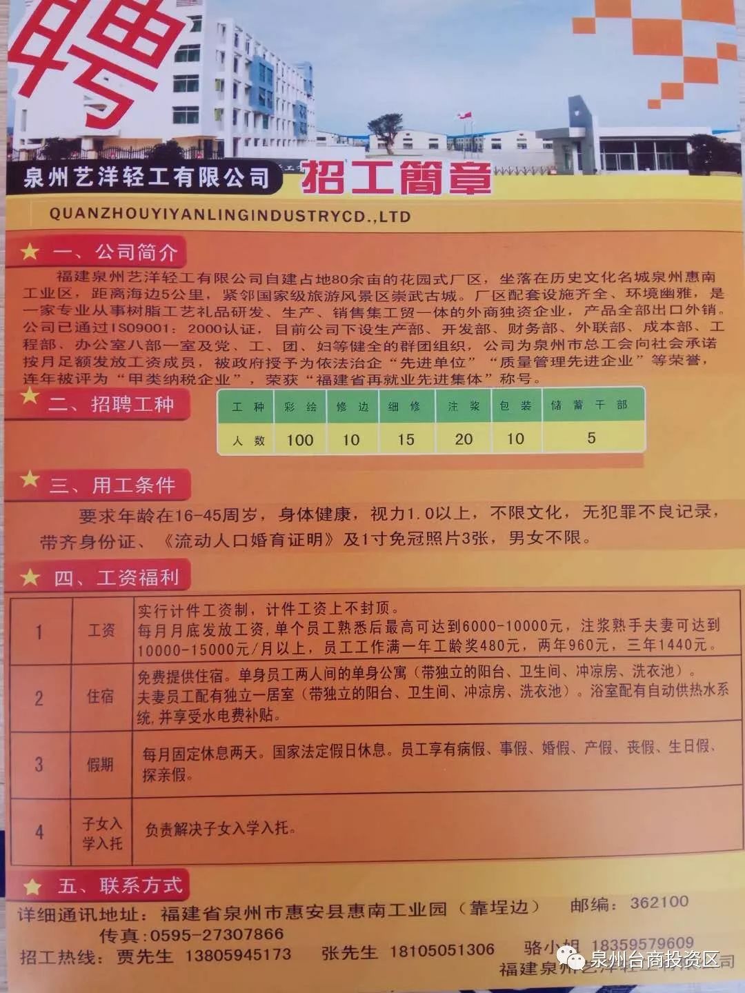 冠县众泰集团最新招聘