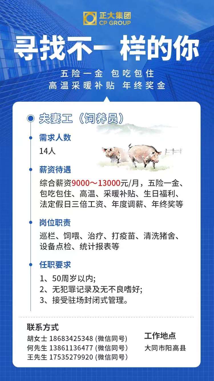 沈阳夫妻工最新招聘信息