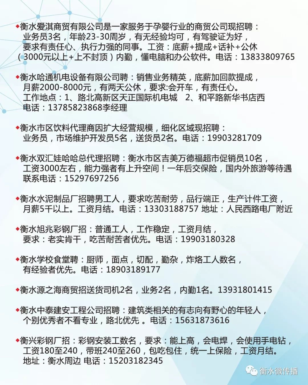 永年名关半天最新招聘