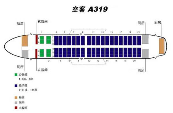 东航空客320最新座位图