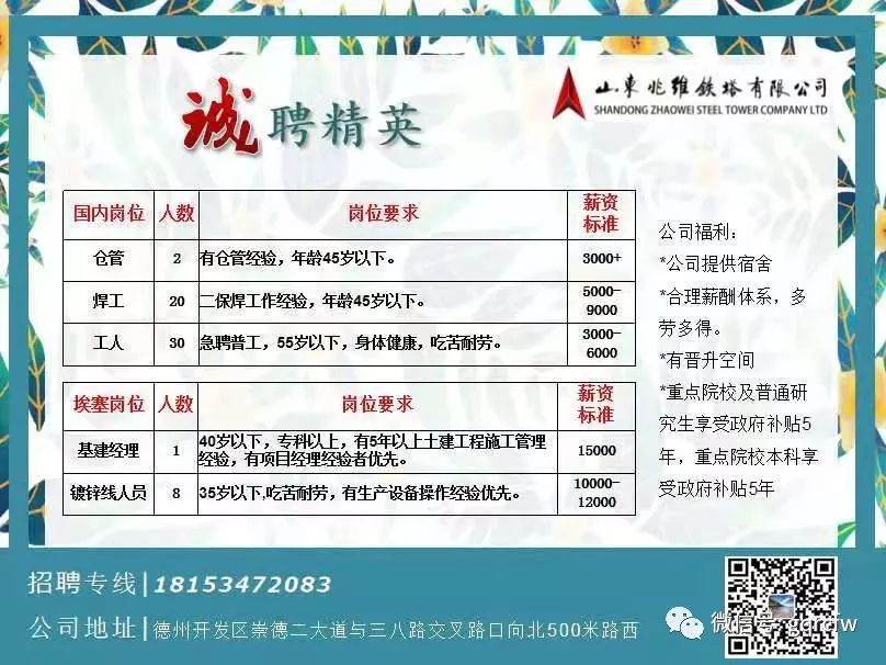 河北奥冠最新招聘信息