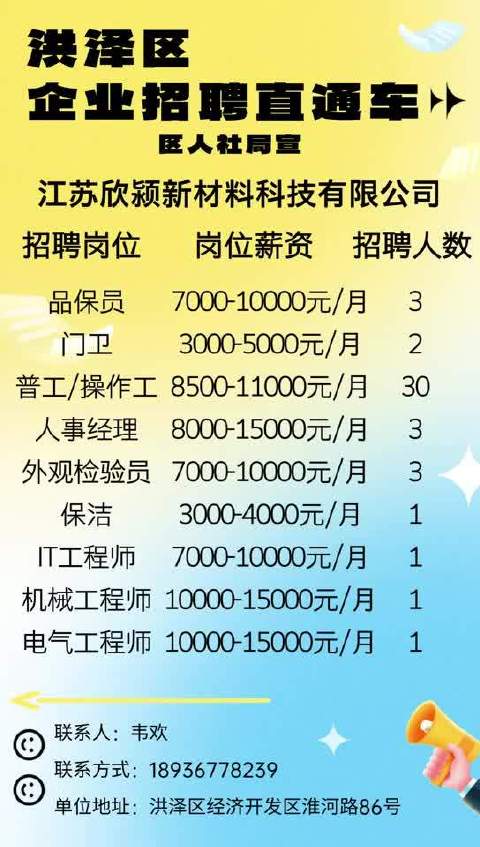 淮阴区最新招聘信息