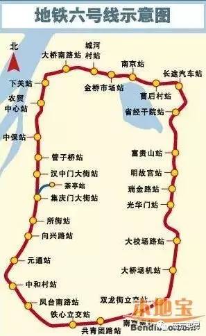 南京地铁6号线最新线路图