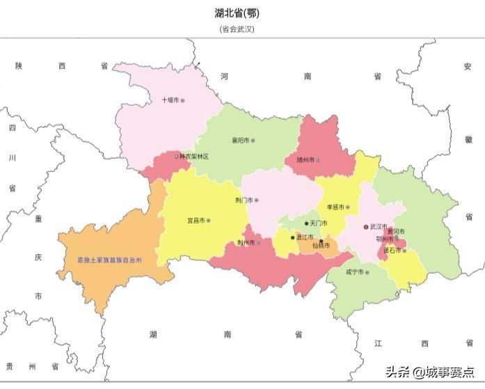 最新武汉市行政区划图